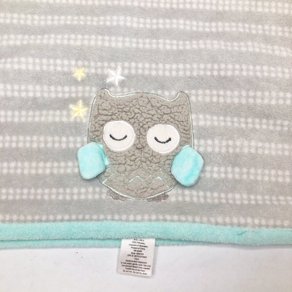Parents Choice Gray Sleeping Owl Soft Baby Blanket